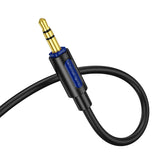 Borofone BL20 True Sound AUX Silicone Audio Cable, 3.5mm to 3.5mm Cable(White)