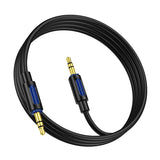 Borofone BL20 True Sound AUX Silicone Audio Cable, 3.5mm to 3.5mm Cable(White)