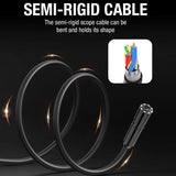 8mm Pipeline Camera Engine Cylinder Endoscope With Screen, Length: 2m Hard Wire