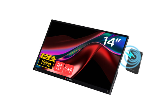 14'' Portable Verbatim Touchscreen Monitor FHD Light incl. Powerbank