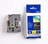 Brother TZe tape 24mmx8m white/black