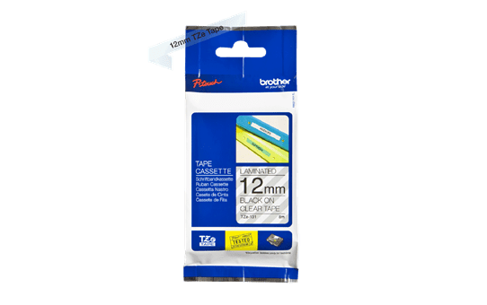 Brother TZe tape 12mmx8m black/clear