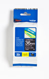 Brother TZe tape 36mmx8m white/black
