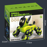 JJR/C Q200 Small Eight-wheeled Multi-function Remote Control Robot Dog with RC Watch(Blue)