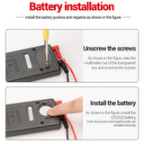 ANENG AN-101 Ultra-thin Mini Digital Display Voltage and Current Multimeter