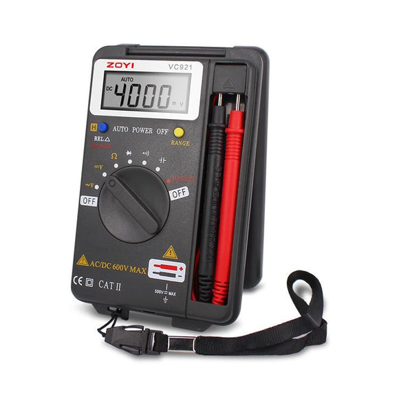 ZOYI VC921 Pocket Portable Auto-Ranging Digital Multimeter(Gray)