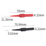2pcs /Pair Coarse Probe Auto Repair Test Multimeter Pen, Color: Red + Black