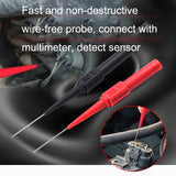 2pcs /Pair Coarse Probe Auto Repair Test Multimeter Pen, Color: Red + Black
