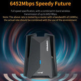 COMFAST CF-987BE Tri-band 6500Mbps WiFi7 USB 3.0 Wireless Network Adapter