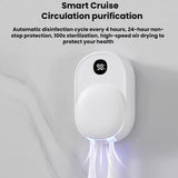 Wall-Mounted Smart UV Sterilizer And Air-Drying Toothbrush Sterilizer(White)