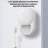 Wall-Mounted Smart UV Sterilizer And Air-Drying Toothbrush Sterilizer(White)