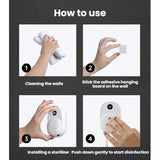Wall-Mounted Smart UV Sterilizer And Air-Drying Toothbrush Sterilizer(White)