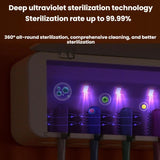 Smart UV Disinfection Toothbrush Holder With Punch-Free Installation(White)