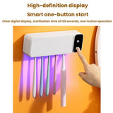Smart UV Disinfection Toothbrush Holder With Punch-Free Installation(White)