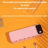 Smart UV Disinfection Toothbrush Holder With Punch-Free Installation(White)