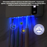 Smart UV Disinfection Toothbrush Holder With Punch-Free Installation(White)