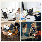 1080P Resolution & 15.6" IPS FHD S6 Screen Laptop Screen Extender Portable Triple Monitor LCD Monitors Work with Desktop / Mini PC