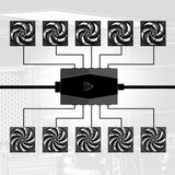 ARCTIC Systemblæserhub 1-pack Sort