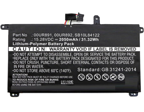 CoreParts Laptop Battery for Lenovo 30.40Wh Li-Pol 15.2V 2000mAh Black