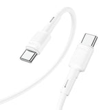 hoco X83 60W USB-C / Type-C to USB-C / Type-C Victory Charging Data Cable，Length：1m(White)
