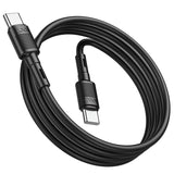 hoco X83 60W USB-C / Type-C to USB-C / Type-C Victory Charging Data Cable，Length：1m(White)