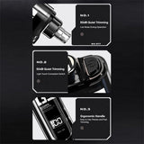 WUSHANG Rechargeable Nose Hair Trimmer USB-C Charging Gentle & Painless Nasal Grooming(Black)