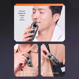 WUSHANG Rechargeable Nose Hair Trimmer USB-C Charging Gentle & Painless Nasal Grooming(Black)