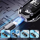 WUSHANG Rechargeable Nose Hair Trimmer USB-C Charging Gentle & Painless Nasal Grooming(White)