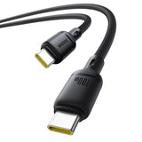 Baseus Silky Series 1m 100W USB-C / Type-C to Type-C Fast Charging Cable(Black)