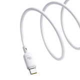 Baseus Silky Series 2m 100W USB-C / Type-C to Type-C Fast Charging Cable(White)