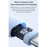 Baseus Silky Series 2m 100W USB-C / Type-C to Type-C Fast Charging Cable(White)