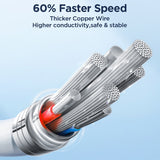 JOYROOM SA26-AC3 Flash Charge Series 3A USB to USB-C / Type-C Fast Charging Data Cable, Cable Length:1m(Black)