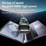 Yesido GS24 100W USB-C / Type-C to USB-C / Type-C Aluminum Alloy Digital Display Adapter(Tarnish)