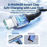 JOYROOM SA29-CC5 100W USB-C/Type-C to USB-C/Type-C Liquid Silicone Fast Charging Data Cable, Length: 1.2m(Black)