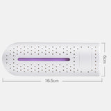 10W Household Shoe Dryer Shoe Deodorant Shoe Dryer Smart Timed Folding Shoe Baker Socks Dryer With Purple Lamp EU Plug