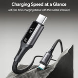 JOYROOM S-A60 StarTalk Series 100W Type-C to Type-C Fast Charging Data Cable, Length: 1.2m(Black)