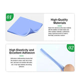 RELIFE RL-098 100pcs /Box Soft Compressible Insulating Thermal Silicone Sheet For Various Electronic
