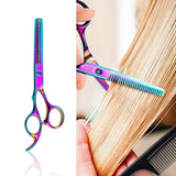 Professional Hair Cutting Scissor Hairdressing Kit Thinning Scissors Barber(Coloful Thinning（SXLC-603T))