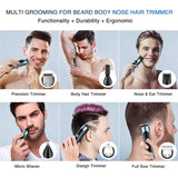6 in 1 Men Waterproof Electric Hair Trimmer Kit Nose Trimmer, Mustache Trimmer Body Shaver 8688