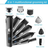 6 in 1 Men Waterproof Electric Hair Trimmer Kit Nose Trimmer, Mustache Trimmer Body Shaver 8688