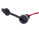 USB-C Connector Type-C Waterproof with PH 2.0 nut locking Panel mounting Female TPC Waterproof Fast Charging jack port