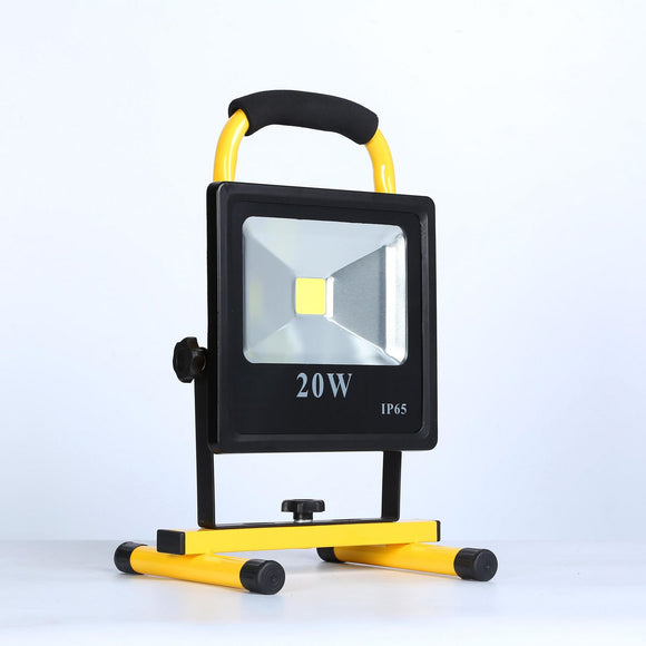 CoreParts 20W Rechargeable LED Floodlight EU plug, include Car Charger, AC Charger, USB Cable, and Instruction manual