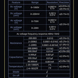 BSIDE S40 High Precision Digital Multimeter Portable Desktop Colorful Screen 20,000 Characters Multimeter
