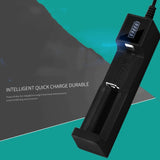 USB 18650 Battery Single Slot Holder Charger with Flashlight Function