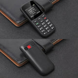 MXMID B210 Keypad Phone, 1.77 inch SC6531E, LED Flashlight, Big Keyboard Big Fonts, SOS, Network: 2G, Dual SIM, Plug:EU Plug(Black)