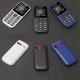 MXMID B210 Keypad Phone, 1.77 inch SC6531E, LED Flashlight, Big Keyboard Big Fonts, SOS, Network: 2G, Dual SIM, Plug:EU Plug(Black)