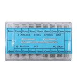 6-23mm Stainless Steel Watch Link Pins Cotter Bar(Silver)