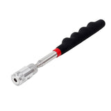 Telescopic Magnetic Picker Magnetic Rod Auto Repair Tool Metal Picker, Spec: Two-color 8LB with Light