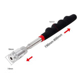 Telescopic Magnetic Picker Magnetic Rod Auto Repair Tool Metal Picker, Spec: Two-color 8LB with Light