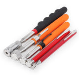 Telescopic Magnetic Picker Magnetic Rod Auto Repair Tool Metal Picker, Spec: Two-color 8LB with Light